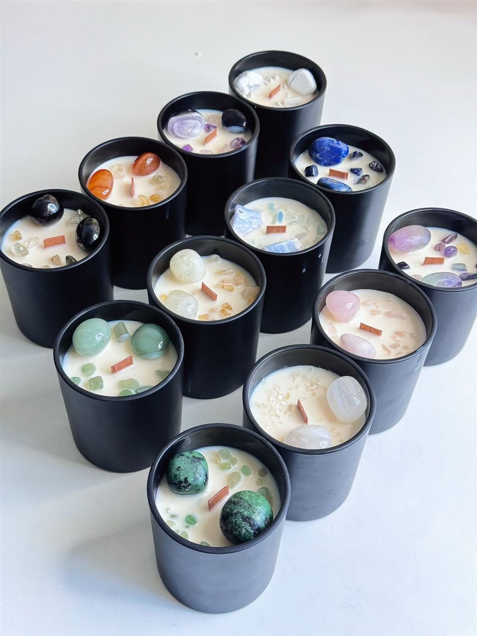 Healing Crystal Candles