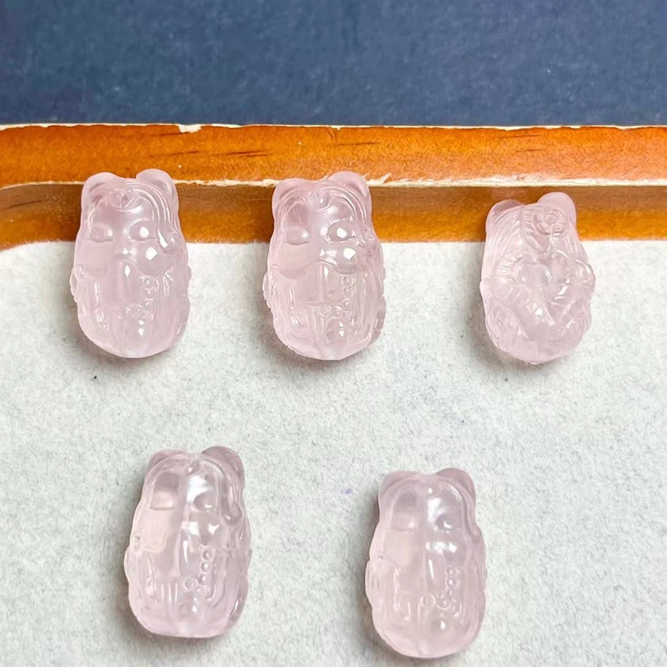 Pink Crystal Carvings